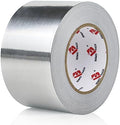 BOMEI PACK Aluminum Foil Tape,Heavy Duty Metal Duct Tape,High Temperature Silver Tape,Perfect for Sealing & Patching,HVAC,Air Ducts,Insulation and Metal Repair (3 Inch)