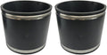 Rubber Sleeve Pipe Coupling Hose Clamps 2 Pack with Steel Band Fasteners for Drain Pipe Repair and Utility Line Maintenance