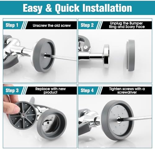 Replacement B-24K B-0107 Pre-Rinse Spray Valve Repair Kit for T&S Brass, Commercial Sink Sprayer Spray Face Bumper and Screw Repair Part, Grey