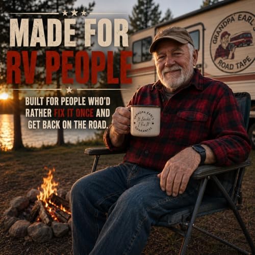 RV Roof Tape – Waterproof Butyl Seal 4" x 50' – Grandpa Earl's Road Tape