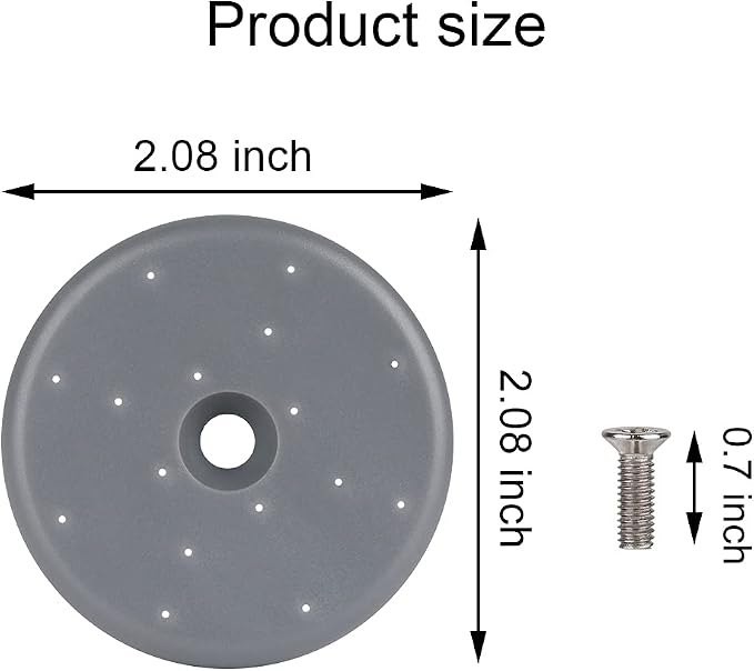 Pre Rinse Sprayer Repair Kit for Most 1.42 GPM Commercial Sink Faucet Replacement Spray Face, Bumper, and Screw Repair Kit Grey