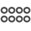 PATIKIL M8 Silicone Flat Washer, 8 Pcs 8mm ID 16mm OD Plain Washer Grommets O-Ring Sealing Gasket Spacer for Faucet Pipe Water Hose Shower Door Handles, Black
