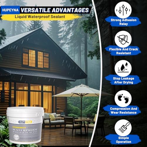 Hupeyna Invisible Waterproof Agent, Liquid Waterproof Sealant 1.32 Gal