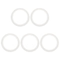 uxcell 5Pcs Silicone O Ring, 3.05" Silicone O-Rings Gasket Sealing Gasket Washers for 2.48" Clamp for Compressor Valves Pipe Repair Sink Plug Bathtub Plug Faucets, White