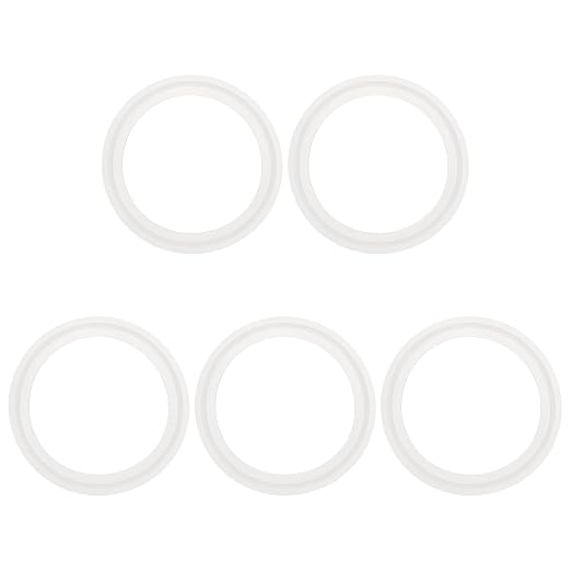 uxcell 5Pcs Silicone O Ring, 3.05" Silicone O-Rings Gasket Sealing Gasket Washers for 2.48" Clamp for Compressor Valves Pipe Repair Sink Plug Bathtub Plug Faucets, White