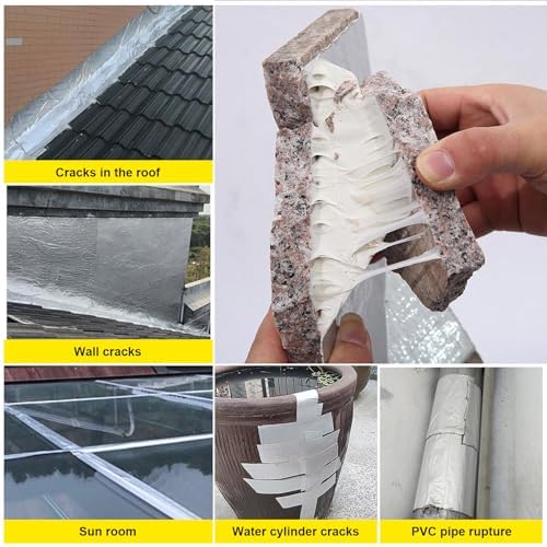Butyl Tape, 16ft x 2in RV Sealant Tape Butyl Caulk Tape for Motorhome Window Glass Boat Sealing Roof Pipe Patching Fixture EPDM (16ft x 2in)