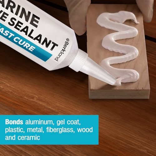 Berkland Marine Adhesive Sealant 4000 UV, 3 oz White - Tack Free in 20 Min