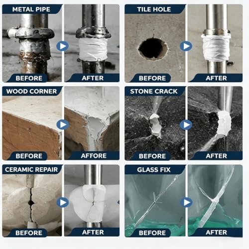 Steel Reinforced Epoxy Putty, Waterproof, Heat Resistant, Repair Clay