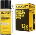 Stanley F905 Gaps & Cracks Sealant (12x12 Oz.) – Polyurethane Spray Foam Insulation for Window & Door, Waterproof Gap Filler, Low Expansion Foam for Indoor & Outdoor Use | Straw Use | 12 Oz. 12 Pack