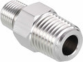 1/4" Male NPT To 1/8" Male NPT SUS304 Hex Nipple | Solid Male Pipe Adapter Hose Connectors for Pipe Repair, Bathroom Remodel, Tool Extensions, Compression, Irrigation