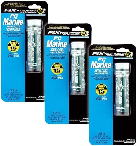 PC Products PC-Marine Epoxy Putty, 2 oz Stick (Pack of 3)
