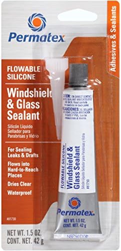 Permatex 81730-12PK Flowable Silicone Windshield and Glass Sealer, 1.5 oz. (Pack of 12)
