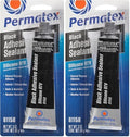 Permatex 81158 Black Silicone Adhesive Sealant, 3 oz. Tube, Pack of 2