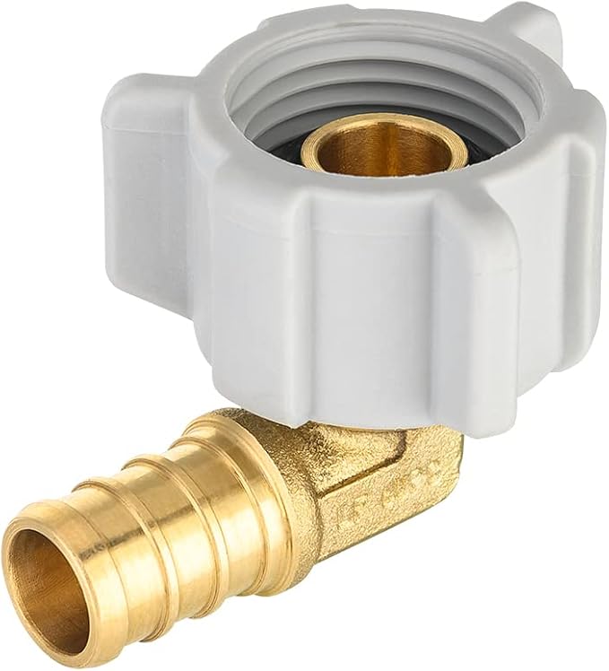 (Pack of 12) EFIELD 1/2" Pex x 1/2" Female NPT Swivel Elbow | Brass Barb Crimp Fittings,ASTM F1807-PEX1807299(12)