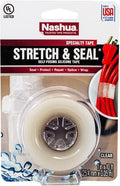 Nashua - 1 in. x 10 ft. Stretch & Seal Self-Fusing, Non-Adhesive Silicone Tape, Clear, 1 Roll