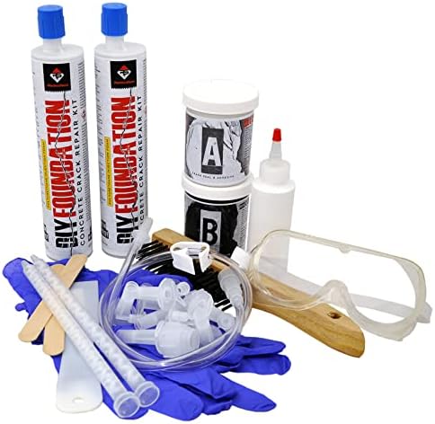 RadonSeal Complete DIY Foundation Crack Repair Kit, Urethane Sealant, 10 Ft