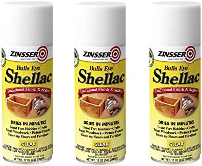 Zinsser Bulls Eye Shellac Sealer, Clear, 12oz