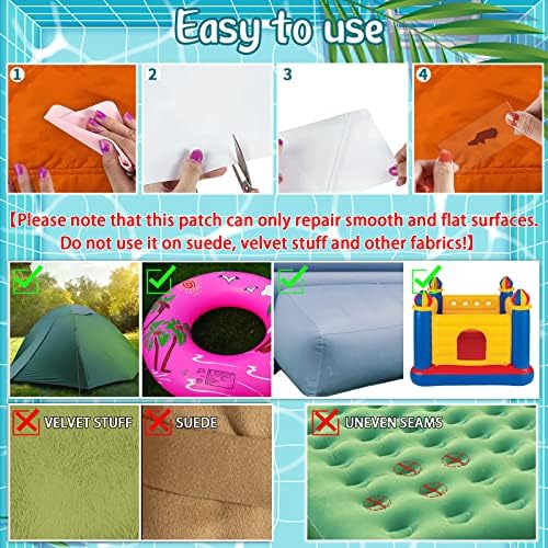 Inflatable Patch Repair Kit Waterproof for Bounce House,Vinyl,Pool,Tent