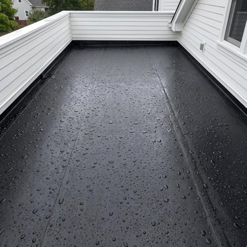 Epdm Rubber Roofing, Waterproofing Membrane, 27.5 Mil, 30 ft X 20 Inches