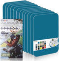Cahomo 7.9x3.9 inch 12 PCS Nylon Repair Patch Nylon Repair Tape Self Adhesive Fabric Tapes Outdoor Camping Gear Fabric kit for Tent, Umbrella, Down Jackets, Sleeping Bag, Knapsack（Sky Blue）