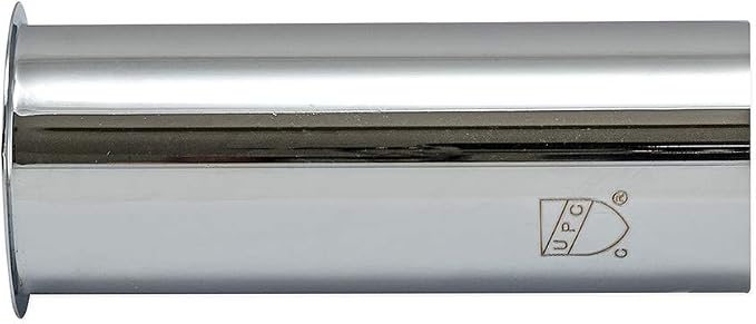 EZ-FLO 1-1/2 x 4 Inch 22-Gauge Steel Flanged Sink Tailpiece, Brass Plumbing Fitting, Chrome Finish, 35081 (Pack of 2)