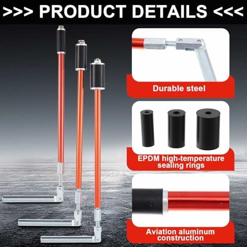 Moxweyeni 1 Set Water Stopper for Pipes Plumbing Plug Tool Kit, 1/2", 3/4", 1" Sized Pipes, with Replacement Parts Gasket Nut for Fast Copper PVC Water Line Repairs 65 Psi, Without Drainage