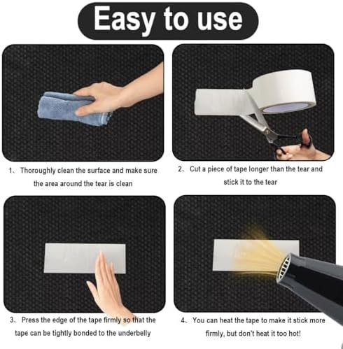 BFXM RV Underbelly Material RV Underbelly Tape, White Waterproof Seal Tape, Roof Repair Tape, Trailer Roof Sealant for Mobile Home, Camper, Travel Trailer, Boat, Tear Repair Patch(4'' x 50')