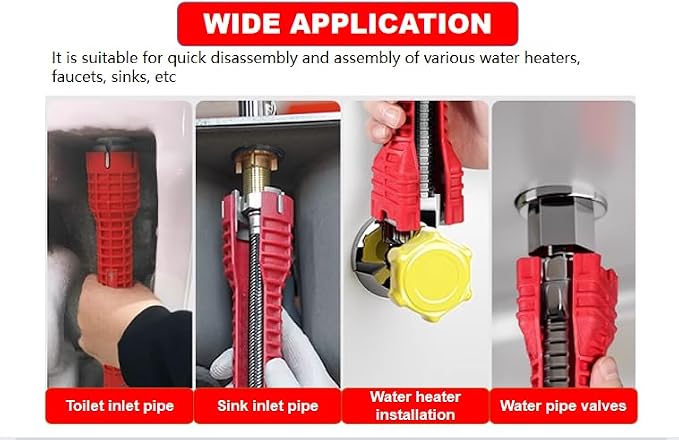 14-in-1 Faucet and Sink Wrench, Multi-functional Plumbing Installer Wrench