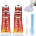 High Temp Silicone Sealant, 3.53 Oz High Temperature Adhesive