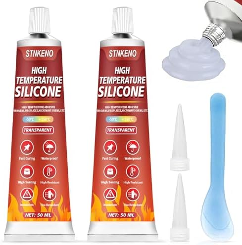 High Temp Silicone Sealant, 3.53 Oz High Temperature Adhesive