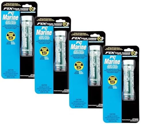 PC Products PC-Marine Epoxy Putty, 2 oz Stick, (Pack of 4)