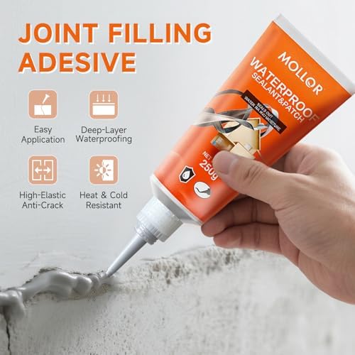 3 Pack Concrete Crack Filler, Gray, 8.8 Fl Oz