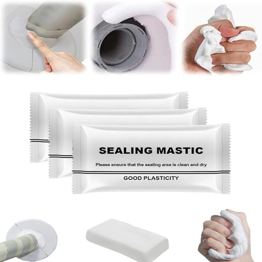 Waterproof Sealant Mastic, 2024 New Seal, Waterproof Repair Sealing Clay, Quick Wall Mending Mud for Drain Connection, for Holes and Gaps Wall Filler (3)
