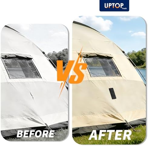 UPTOP Waterproof Butyl Tape, RV Underbelly Tape, 4in x 25ft Heavy Duty Scrim Shield Tarp Repair Tape, Waterproof UV-Resistant Duct Tape for RV, Camper, Tent, Awning, Outdoor Repair