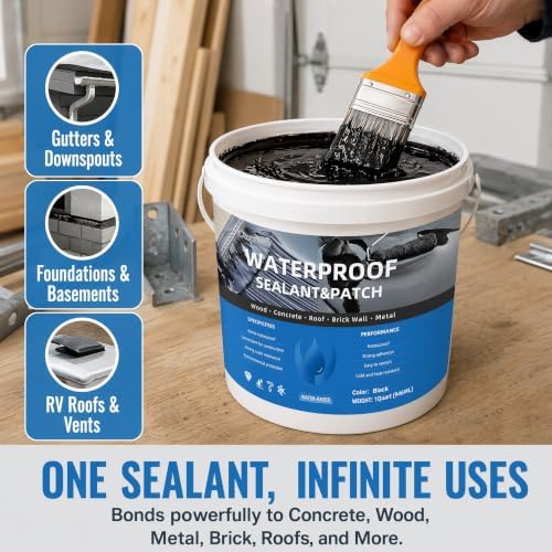 Black Waterproof Sealant Coating 1 Quart