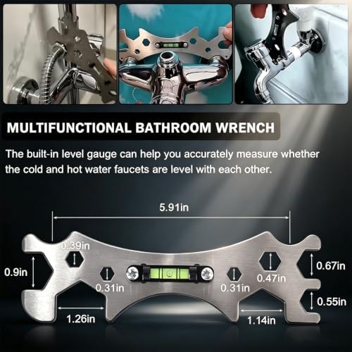 Multi-Size Basin Wrench Set for Plumbing Repair