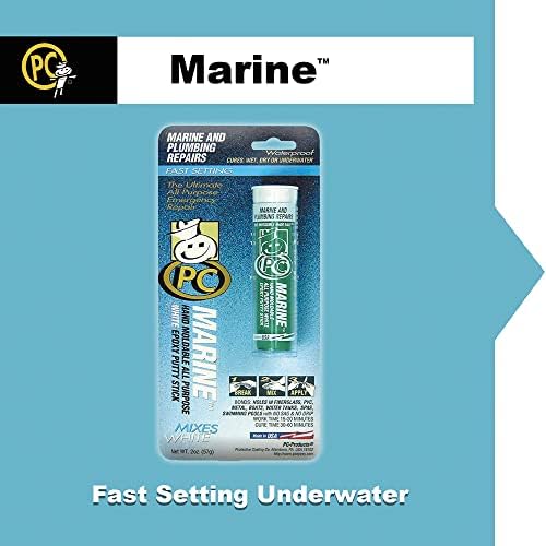 PC Products PC-Marine Epoxy Putty, 2oz Stick, White (25567) (Pack of 1)