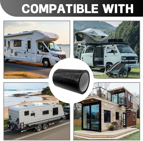 Automotive Universal 6 Inch x 20 Feet RV Underbelly Tape Waterproof Flex Belly Repair Patch for Motorhome Camper Travel Trailer RV Awning Tear Repair