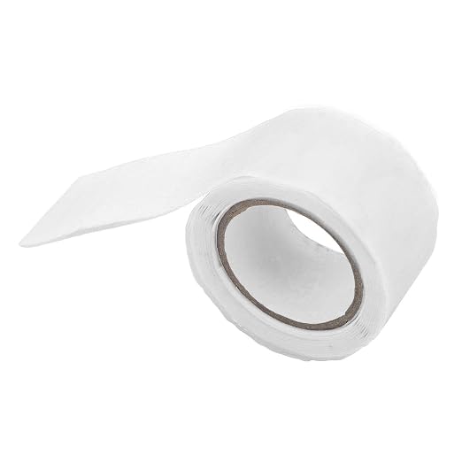 Self Fusing Silicone Tape High Temperature Adhesive Tape for Plumbing Repairs Hose Leak Fixing 2 Rolls 1.5m x 2.5cm (White)