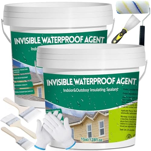 2Gal/256Fl.oz Transparent Waterproof Coating Set