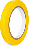 GGR Supplies CVT-536 Yellow Vinyl Floor Marking Tape, 1/2 x 36 Yards | Dance Floor Tape; Gym Lane Marking; Vehicle and Boat Pinstriping; Write-On Color Coding; Conformable, Water and Oil Resistant