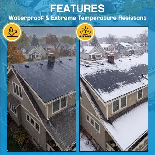 Epdm Rubber Roofing, Waterproofing Membrane, 27.5 Mil, 15 ft X 20 Inches
