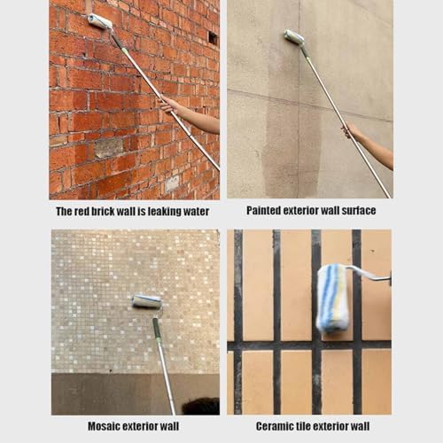 Invisible Waterproof Agent with Brush 300g Transparent Repairing Liquid Leak-Proof Sealant Glue Adhesive Clear Super Strong Adhesive Coating for Exterior Wall Cracks Tile Walls Toilet Leaks Etc