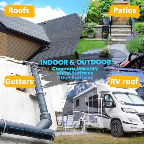 Liquid Rubber RV Roof Coating, White, 1Gal/133Fl.oz