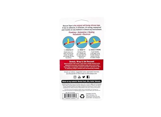 Rescue Tape 1" X 12' ORG
