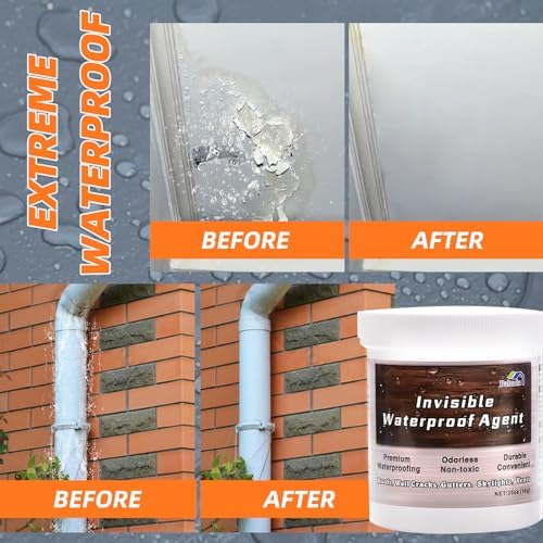 Invisible Waterproof Agent, Transparent Coating, Insulating Sealant, Anti-Leakage Adhesive for Repairing Leaks - 17oz/500g