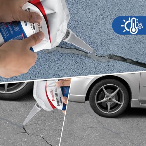 Concrete Crack Filler, Slab Concrete Crack Waterproof Repair Sealant, Weather-Resistant Caulking Glue, Quick-Drying Sealing Adhesive(6 pcs)