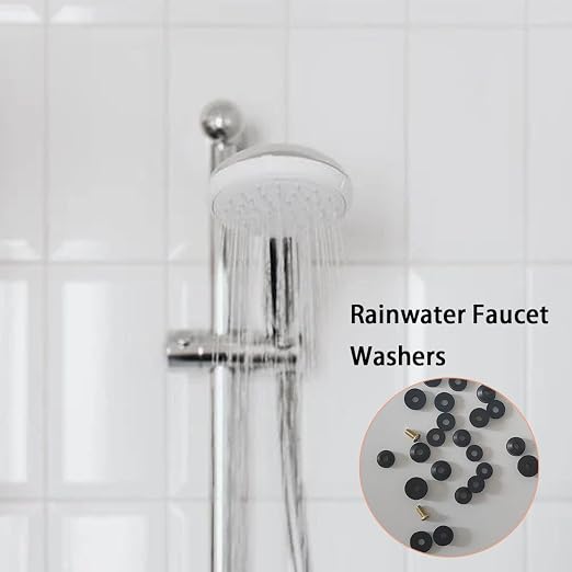 116 PCS Faucet Washers Assortment Kit, Flat & Beveled Rubber Faucet Washers