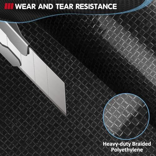 RV Underbelly Material RV Underbelly Tape, 6'' x 50' Waterproof Flex Belly Tape with Permanent Sealing Adhesive for Mobile Home, Camper Travel Trailer, Tear Repair Patch, Black