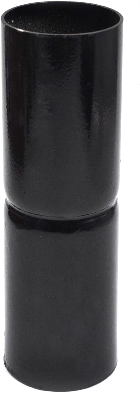 10 Pack Chain Link Fence Top Rail Sleeve,1-3/8" x 6" top Rail Sleeve,Black | 14 Gauge, Carbon Steel, Surface Coating, Rust resistant for outdoor chain link fence installation and maintenance